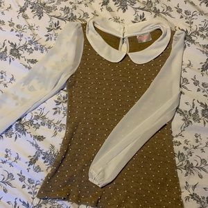 Moon Textured Sweater with Sheer Sleeves